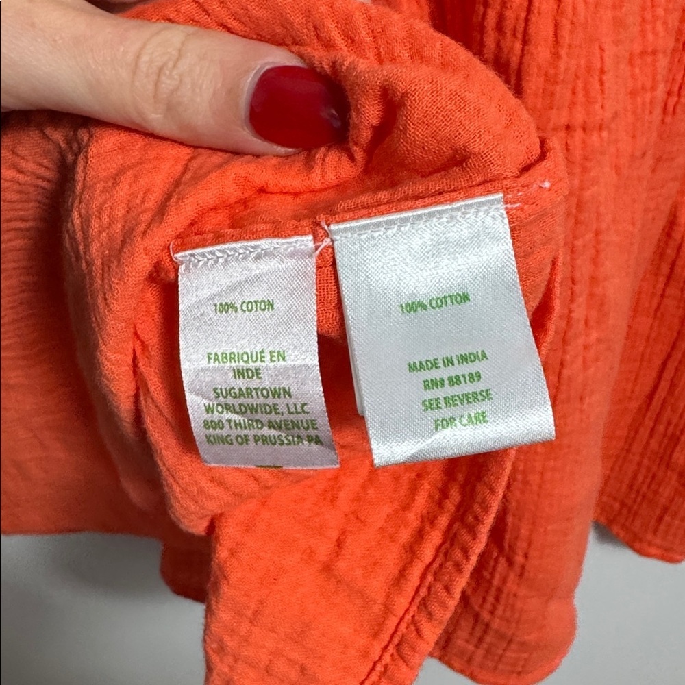 NWT Lilly Pulitzer Zemini Maxi Dress Cover-Up Orange Size Small - Picture 8 of 11